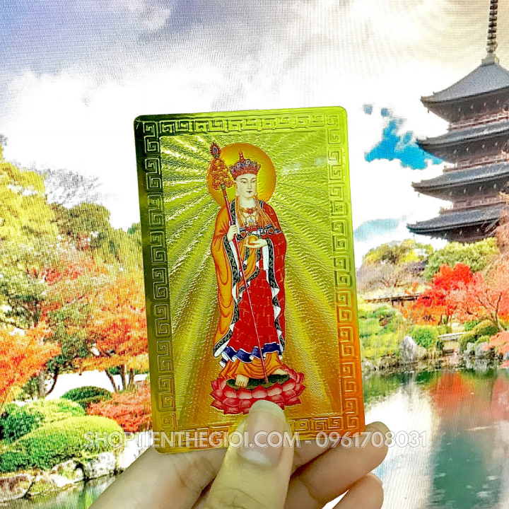 Thẻ Kim Bài Địa Tạng Vương Bồ Tát